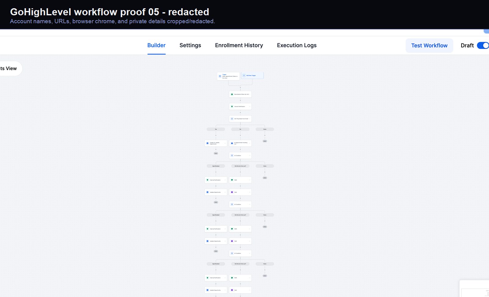GoHighLevel follow-up automation screenshot 05